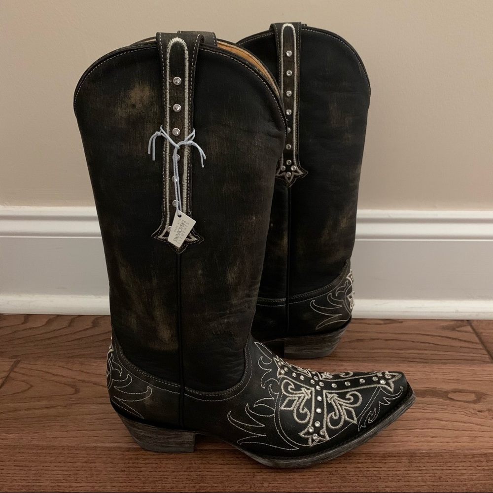 NWT VTG Old Gringo Milagros Cross Swavorski Boots